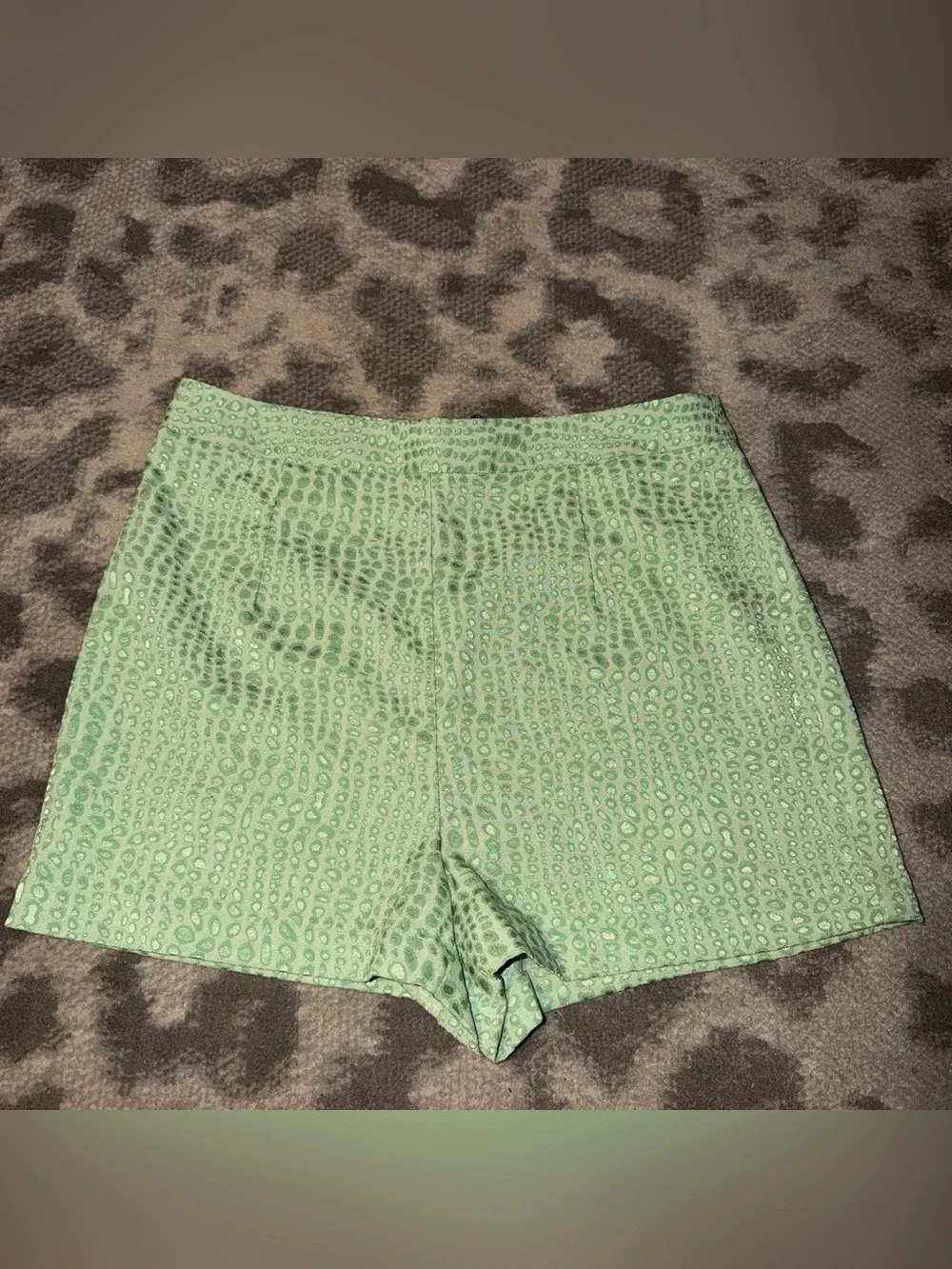 Light Green Women's High-Rise Shorts